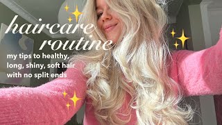 my hair care routine for HEALTHY amp long hair  the products I use wash routine amp go to styling ep26 [upl. by Madai]