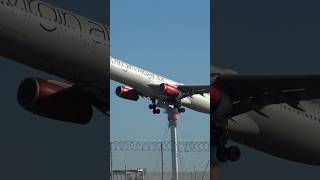 Virgin Atlantic Airbus A330300 STORMS out of London Heathrow Airport shorts [upl. by Anal]