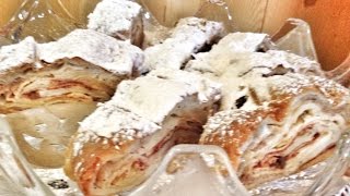 Apple Strudel Recipe w Rum Soaked Raisins Gingerbread Cottage BampB [upl. by Seward4]