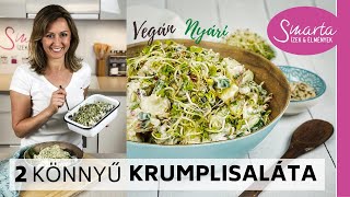 Hagymás krumplisaláta és nyári vegán krumplisaláta recept [upl. by Moriah623]