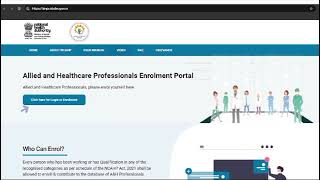 NCAHP Enrolment process  Physiotherapist  BPT registration [upl. by Phina]