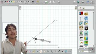 COMO TRAZAR LA BISECTRIZ DE UN ÁNGULO  INTRODUCCIÓN A LA GEOMETRÍA INGRESO INGENIERIAS [upl. by Rimhsak]