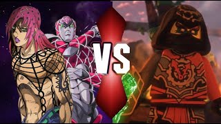 Diavolo VS Acronix  Death Battle Prediction JJBA VS Ninjago  Battle of Time [upl. by Chafee]