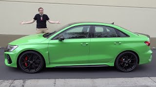 The New 2022 Audi RS3 Is a Little Sedan with Big Performance [upl. by Ailisab344]