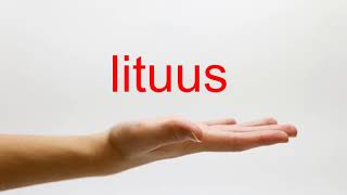 How to Pronounce lituus  American English [upl. by Bigford]