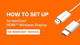 j5create  How To Set Up ScreenCast HDMI™ Wireless Display on Windows® Devices [upl. by Sessler]