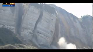 Cliff Collapse Caught on Video [upl. by Salas]