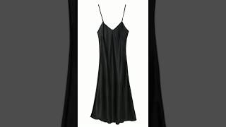 Womens Satin Nightgown Long Slip Sleep Dress Silk V Neck Sleepwear Solid Color Nightwear [upl. by Anialram]