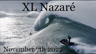 Big Nazaré  November 7th 2022  crazy drone footage  Lucas Chianca Nic Von Rupp and more [upl. by Hplodnar]