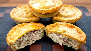 Creamy Chicken Ham and Mushroom Pie Best pie you’ll ever taste [upl. by Zetana]