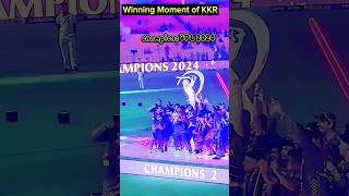 KKR winning moments of IPL Final 2024  cricket  IPL  cricket shorts ipl [upl. by Lindahl551]