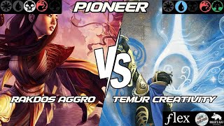 Rakdos Aggro VS Temur Creativity MTG Pioneer [upl. by Adas469]