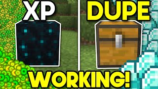 3 BEST Working Glitches Minecraft Bedrock 120 Minecraft 2023 XP amp DUPE [upl. by Ellehcear]