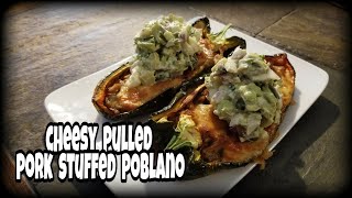 KETO Whats for Dinner  Cheesy Pulled Pork Stuffed Poblano [upl. by Aisorbma169]