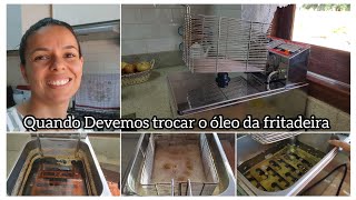 Fritadeira elétrica 7 litrosQuando trocar o óleo 🤔como lava elamarciaduta [upl. by Anay]