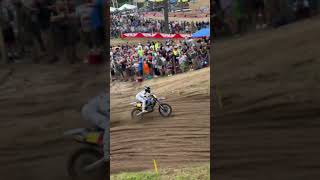 Haiden Deegan sending it at southwick mx338 2024 250 MOTO 1 shorts mx motocross launch deegan [upl. by Rhodia]