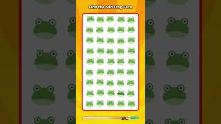 Find the odd Frog Face quiz findthedifference emojigame puzzle [upl. by Gare741]