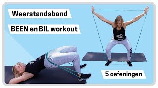 Billen en benen workout met weerstandsband [upl. by Prager]