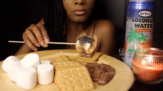 ASMR Making Smores 🔥🍢 Eating Sounds [upl. by Bilski]