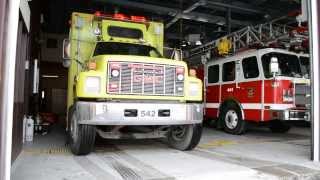 AWSOME FIRE TRUCKS AT BOISBRIAND QC FIRE STATION [upl. by Annaeel]