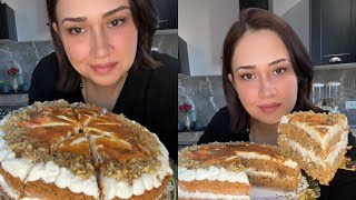 أسهل وألذ كيكة بالجزر والجوز بمقادير مضبوطة cake carotte et noix [upl. by Fechter81]