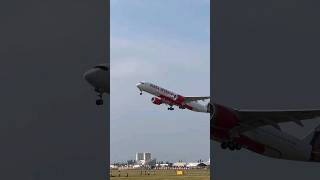 Air India new A350 departing plane aviation scene trending gaming funny shorts viralvideo [upl. by Ibloc796]