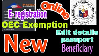 How to Edit OEC identification online details [upl. by Nowujalo890]