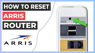 🔁 How to Reset ARRIS router to factory settings [upl. by Enneiviv]