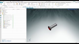 Siemens NX  Design Countersunk Head Screw through Siemens NX [upl. by Orabel]