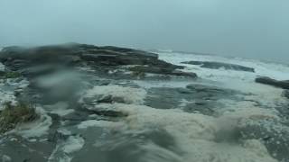 Rough Waters Melmerby Beach Sinclairs Island and Big Island on October 102016 [upl. by Adihsaar]