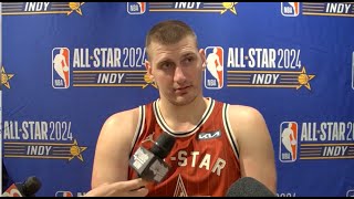 Nikola Jokic Speaks After NBA AllStar Game Jokes Luka Doncic Terrible For ASG [upl. by Littell]