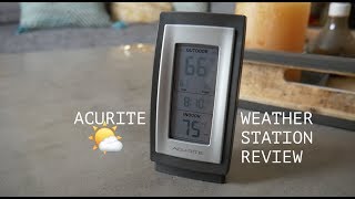 AcuRite Wireless Home Weather Station review from Home Depot [upl. by Heddi588]