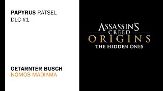 Assassins Creed Origins  Getarnter Busch  DLC Papyrus Rätsel [upl. by Aretse224]