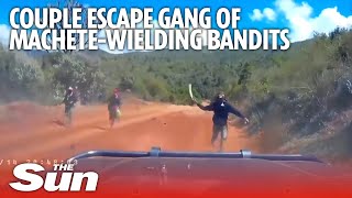 US couple narrowly escape gang of machetewielding bandits [upl. by Annai]