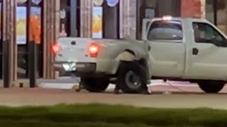 North Texas police are investigating after two suspects used a pickup truck to steal an ATM [upl. by Claiborn]