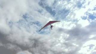 Powered Hang Gliding style of JAPAN seat typeavi [upl. by Pillihp]