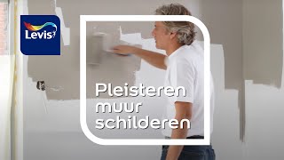 Het schilderen van een pleisteren muur  Levis [upl. by Gnilyam254]