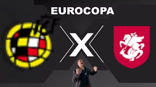 ESPANHA X GEORGIA  AO VIVO EUROCOPA 30062024  REACT [upl. by Semaj]