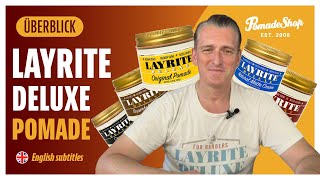 LAYRITE DELUXE Pomade  German  English subtitles  PomadeShop [upl. by Blim756]