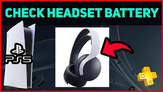 HOW TO CHECK PS5 HEADSET BATTERY EASY NEW [upl. by Esenwahs]