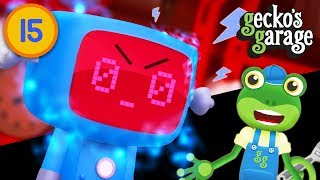 Evil Robot Is Back  Geckos Garage  Cartoons For Kids  Educational Videos For Toddlers [upl. by Jd932]