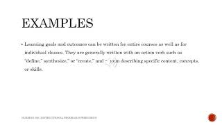 Intended learning outcomes James Ryan [upl. by Eelahc]