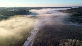 Foggy Morning Athabasca River [upl. by Christian]