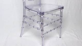 Chiavari Crystal Clear chair [upl. by Nnylhtak]