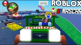 Roblox Nascar shenanigans FUNNY MOMENTS [upl. by Nosnar]