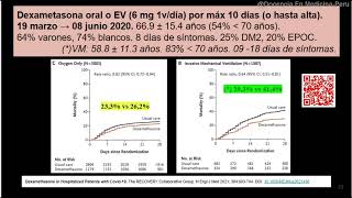 Dexametasona en COVID  NEJM 2020 [upl. by Doughman873]