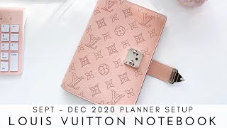 Louis Vuitton Agenda Setup Paul Notebook Cover Sept to Dec 2020 lvagenda paulnotebookcover [upl. by Madelina704]