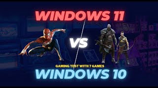 WIN 10 vs WIN 11 GamingTest with 7 games RX 6600 [upl. by Ammamaria]