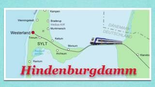 Hindenburgdamm Westerland Sylt [upl. by Gnoud]