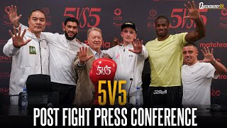 Frank Warren beats Eddie Hearn 100 FULL press conference with ALL the winning Queensberry fighters [upl. by Aela]